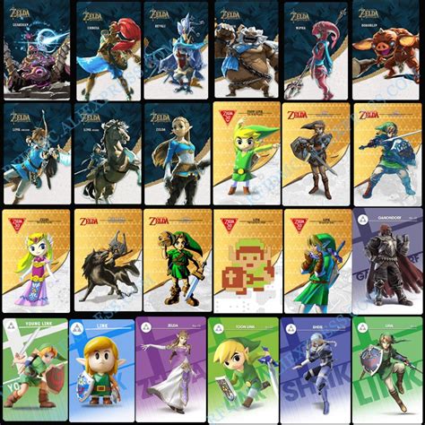 zelda nfc cards set|amiibo zelda botw list.